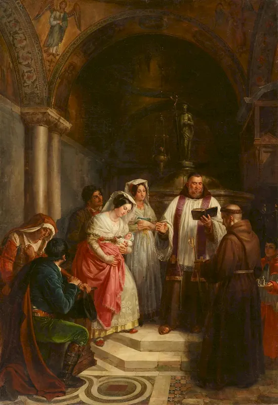 Die Taufe - Louis Brüls - 1843