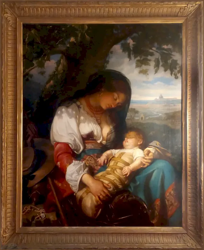 La Pèlerine du Ponte Molle - Louis Brüls - 1870