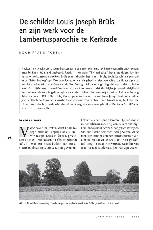 Frank Pohles Veröffentlichung von 2008 über Louis Joseph Brüls
