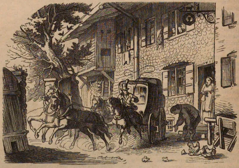 Darstellung der Flucht Pius' IX. nach Gaeta - Johann Nepomuk Schönberg - 1868