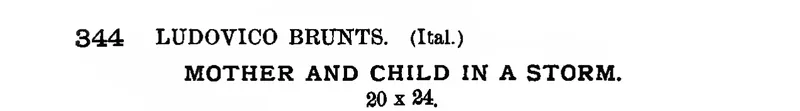 Eintrag der Powers Collection, der Louis Brüls fälschlich als Ludovico Brunts identifiziert